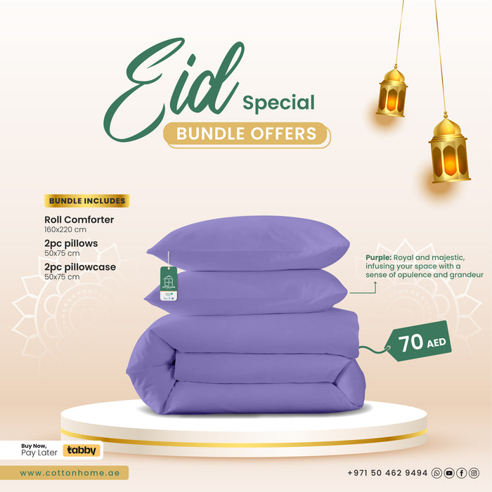 EID Special Bundle:  Luxurious Comfort Essentials for a Cozy Celebration! - Purple
