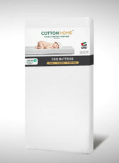 Cot Mattresses, 120 x 60cm Crib Mattress with Extra Thick 10 cm Memory Foam & Removable Washable Cover, Breathable, Anti Allergenic and Water Resistant Toddler Bed Mattress