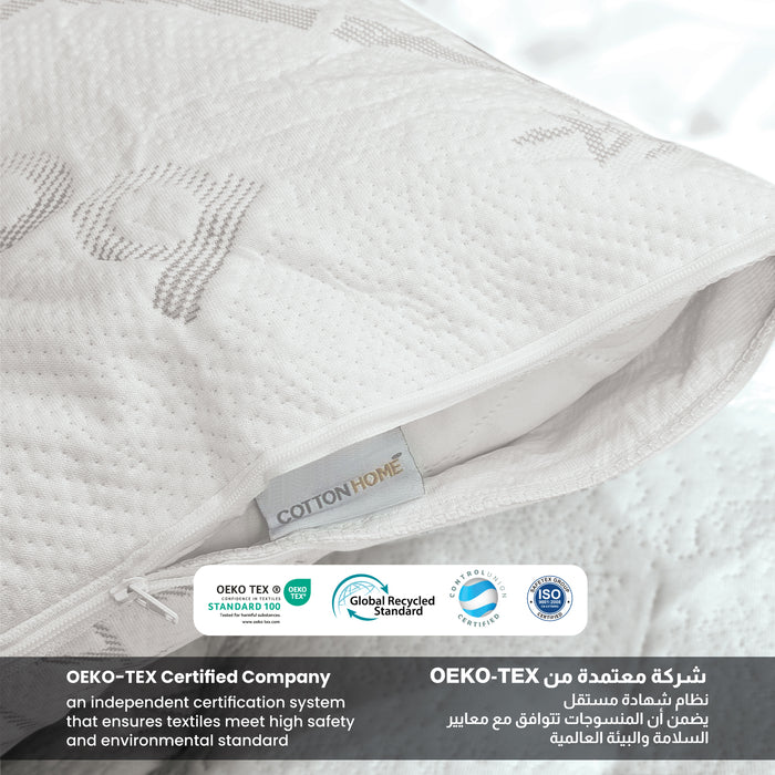 Back to School Comfort Combo  – 5PC Bamboo Mattress & Pillow Protection Set with Pillows 160x200cm