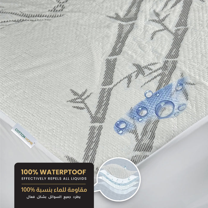 Back to School Comfort Combo  – 5PC Bamboo Mattress & Pillow Protection Set with Pillows 160x200cm