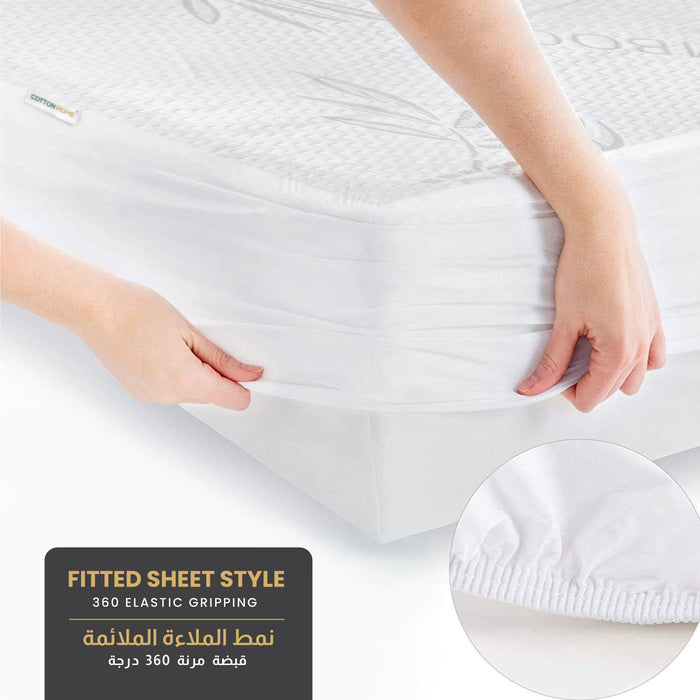Back to School Comfort Combo  – 5PC Bamboo Mattress & Pillow Protection Set with Pillows 160x200cm