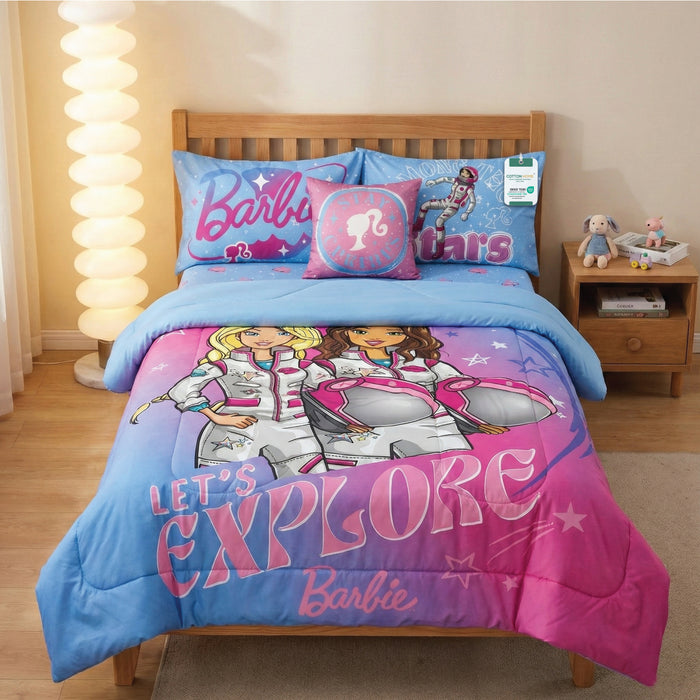 Barbie Kids Bedding Set – 5 Piece Comforter Set