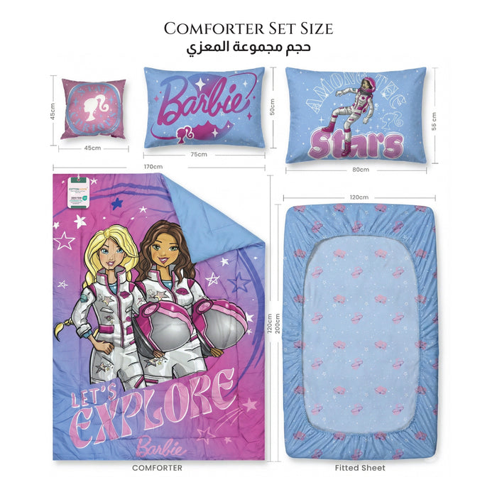 Barbie Kids Bedding Set – 5 Piece Comforter Set
