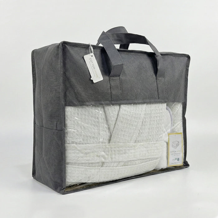 Luxury 8PC Egyptian Cotton Bath Bundle Set – Bathrobe, Towels, Slippers & Room Fragrance