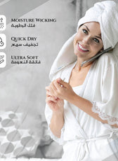 Cotton Bath Sheet 100x150 CM 2 Piece Set-Soft Feel, Quick Dry, Highly Absorbent Durable Towels