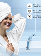 Cotton Bath Sheet 100x150 CM 2 Piece Set-Soft Feel, Quick Dry, Highly Absorbent Durable Towels