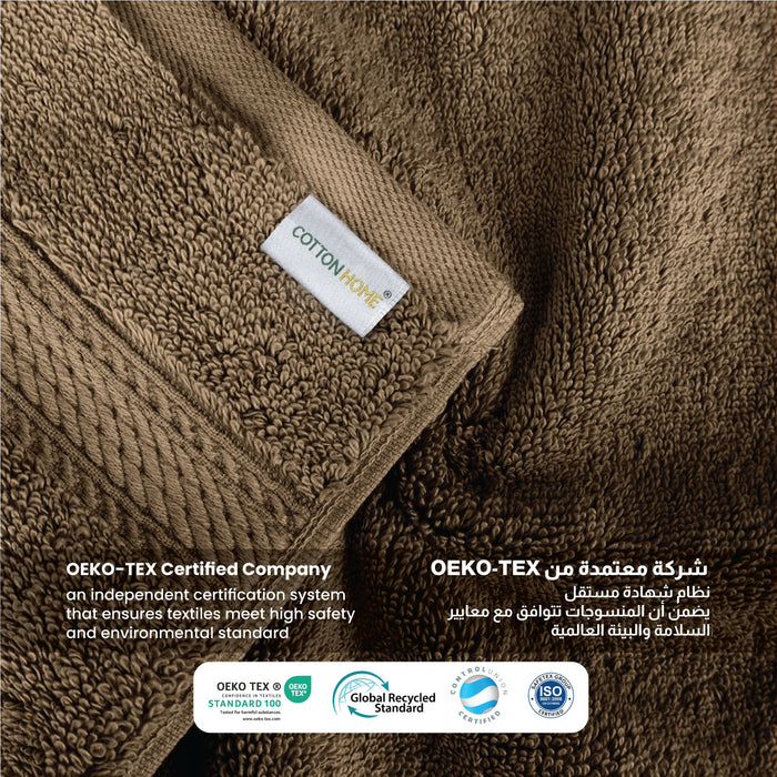 Back to School Comfort Combo 2 - Towels & Slippers Set- Brown