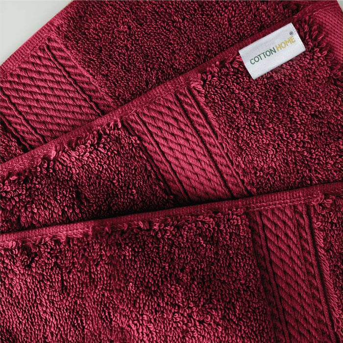 Back to School Comfort Combo 1 - Towels & Slippers Set- Burgundy