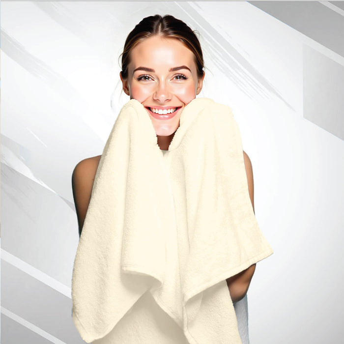 Back to School Comfort Combo 3 - Towels & Slippers Set- Ivory