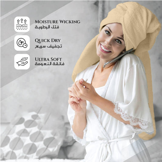 Home Fest 2025 Comfort Combo – 6PC Towels Bathrobe & Slippers Set-Linen