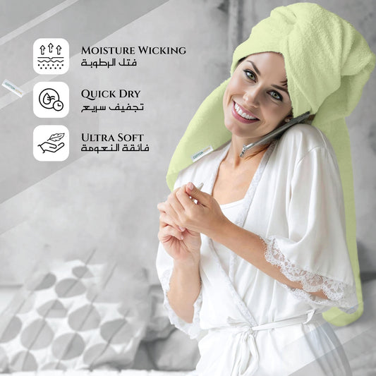 Summer Comfort Combo 1 – Towels & Slippers at Special Deals! - Mint Green