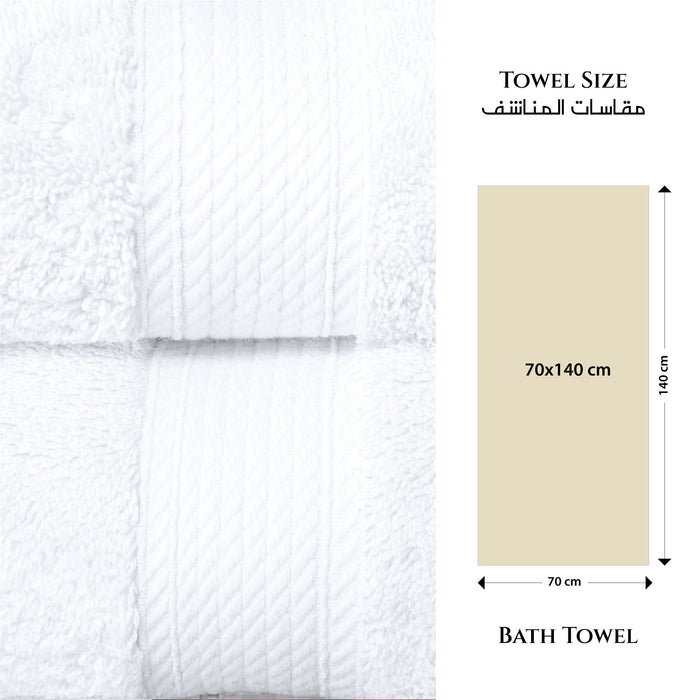 Home Fest 2025 Comfort Combo – 5PC Towels & Slippers Set-White