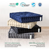 Serenity Velvet Multipurpose Seat Cushion 40x40cm  Pack of 2  Square Shape Seating