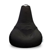 Adult Premium Rain Drop Bean Bag Chair Black Luxurious Comfort for Home and Office Contemporary Design, Soft Fabric, Durable Construction Perfect for Lounging, Reading, or Relaxing 90x90cm