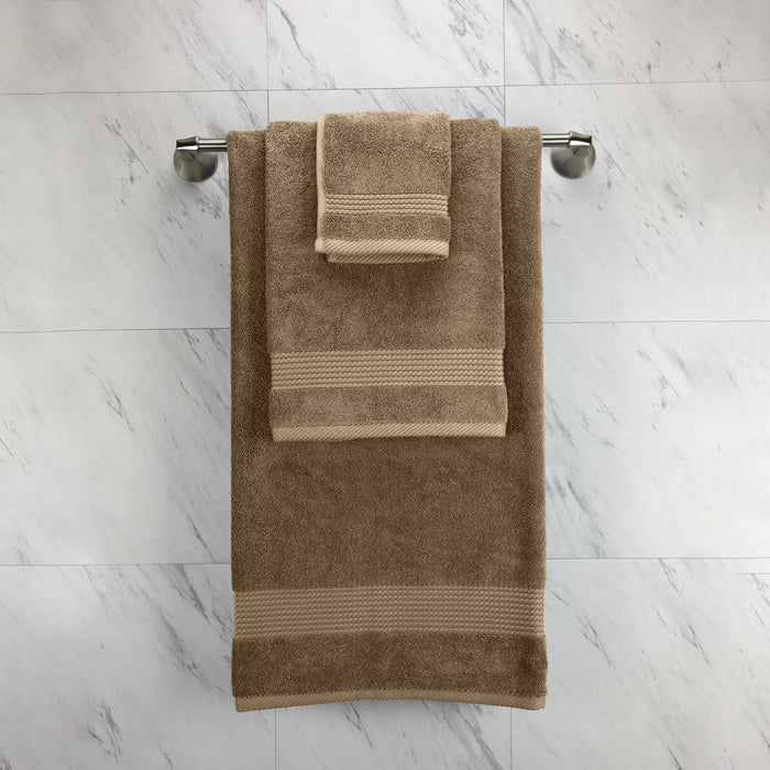 Cotton Home Ultimate Towel Collection - 4 Piece Bundle Brown