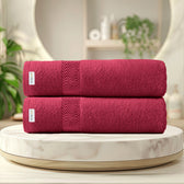 Cotton Bath Sheet 100x150 CM 2 Piece Set-Soft Feel, Quick Dry, Highly Absorbent Durable Towels