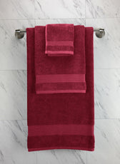Cotton Home Ultimate Towel Collection - 8 Piece Bundle Burgundy - Cotton Home