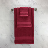 Cotton Home Ultimate Towel Collection - 6 Piece Bundle Burgundy