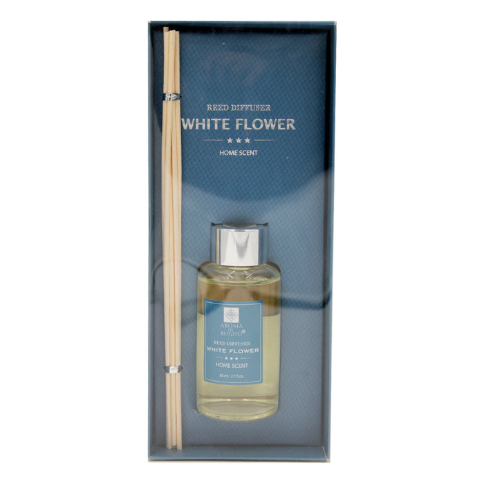Cotton Home Reed Diffuser Fragrance Set For Bedroom Living Room Office - White Flower