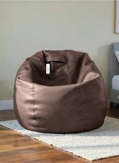 Adult Bean Bag Chair Premium PU Leather  62x105cm - Brown
