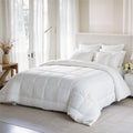 Premium All Season High Quality Super Soft White 4 piece set Single Comforter 135x220