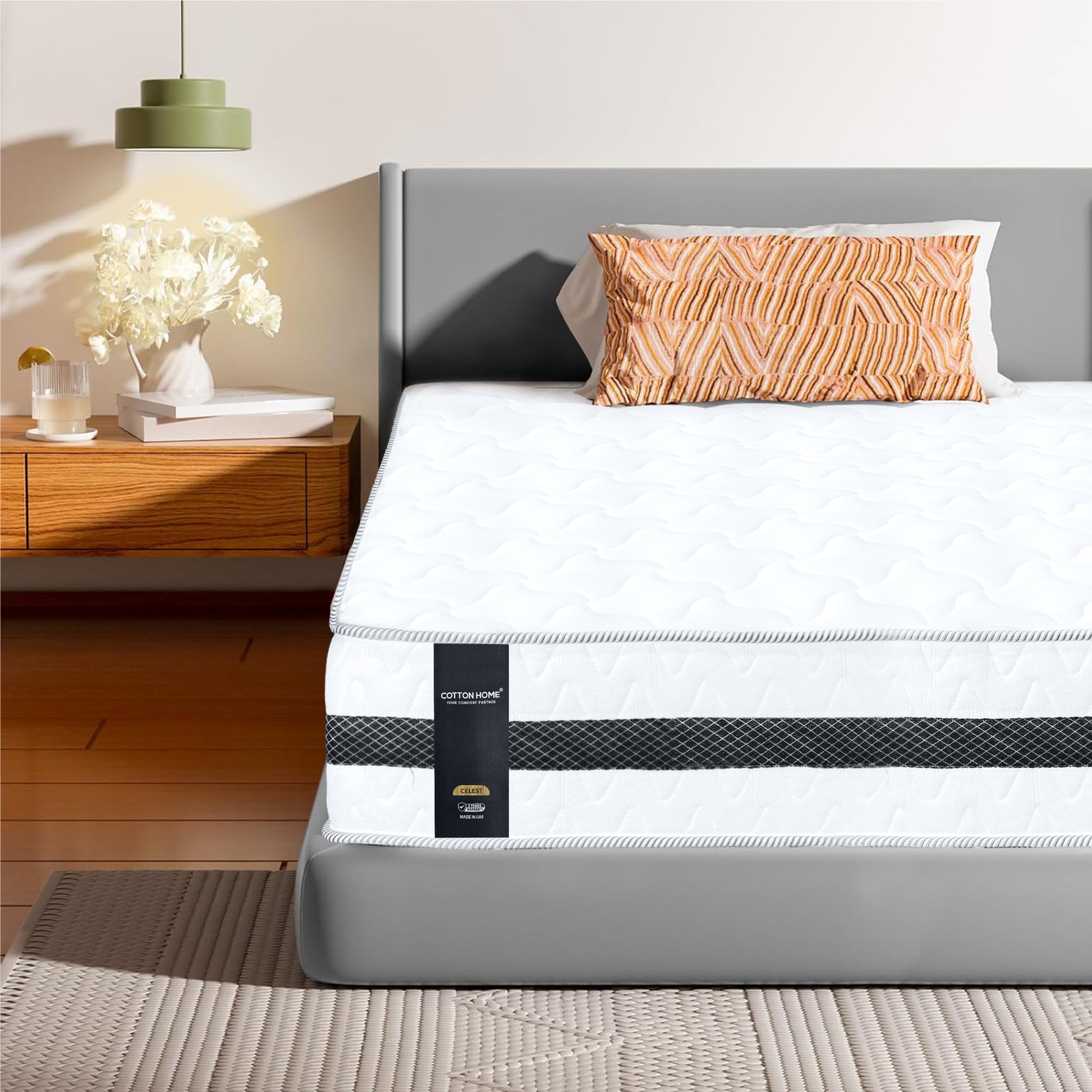 Cotton Home Celest Bonnell Spring Mattress Single