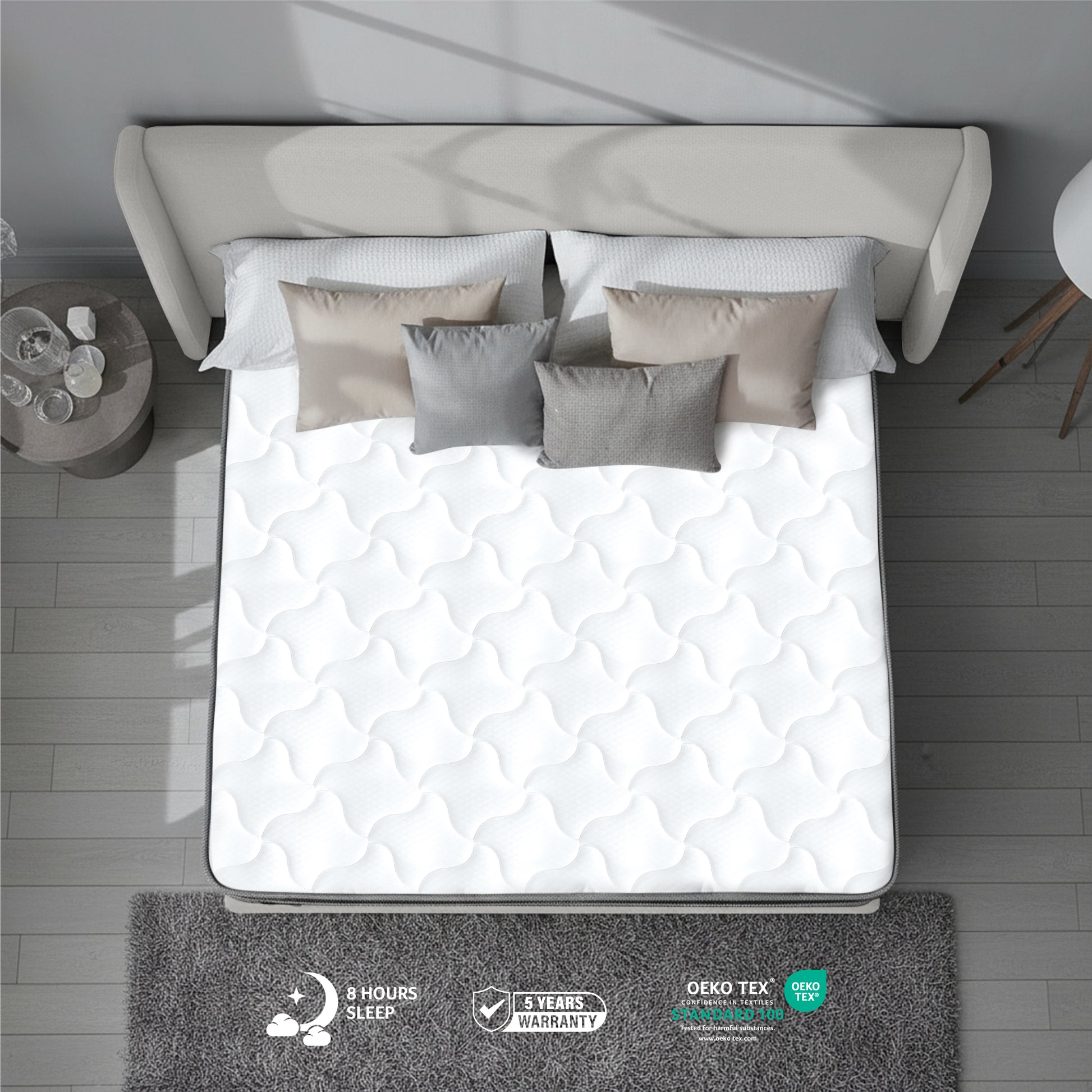 Cotton Home Celest Bonnell Spring Mattress Single