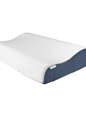 Cervical Support Memory Foam Mesh Pillow for Neck and Shoulder Pain Relief L60xW35xH9-11 CM - Cotton Home