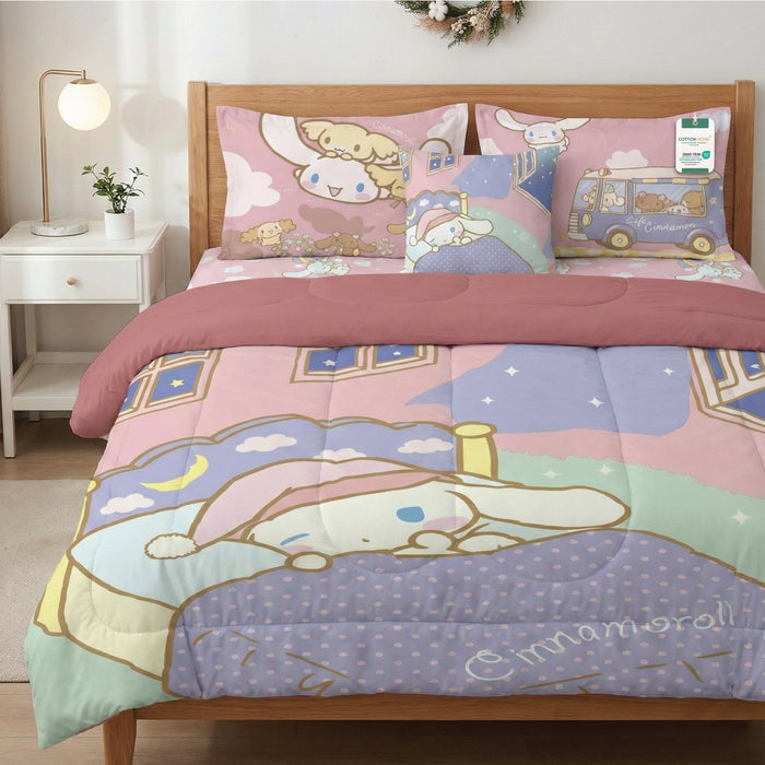 Cinnamoroll Kids Bedding Set – 5 Piece Comforter Set