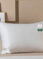 Beverly Side Sleeper Ultra Soft Cotton Pillow with Gray Cord for Ultimate Support 50x75cm 900grams - Cotton Home