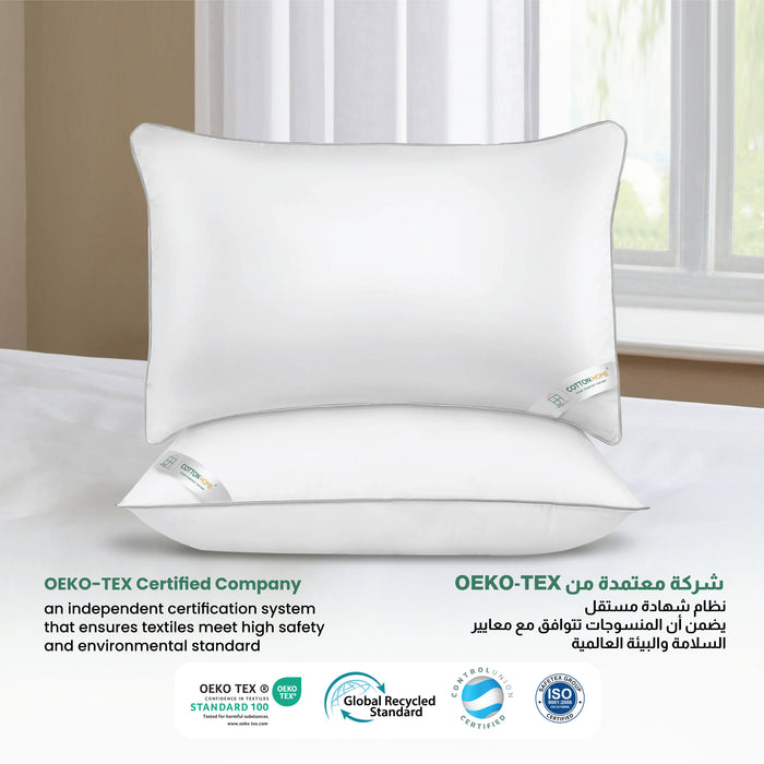 Comfort Pillow Gray Cord 50x75CM - 900g (Pack of 2)
