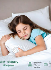 Beverly Side Sleeper Ultra Soft Pack of 2 Cotton Pillow with Gray Cord for Ultimate Support  50x75cm 1200grams - Cotton Home