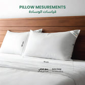 Premium Quality Standard Majestic Pillow Suitable for Back Sleeper Pillow 50x75 cm