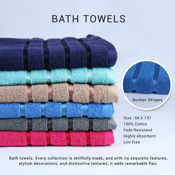 100% Cotton Aqua Breeze Bath towel 70x140 CM 1 Piece - Copper