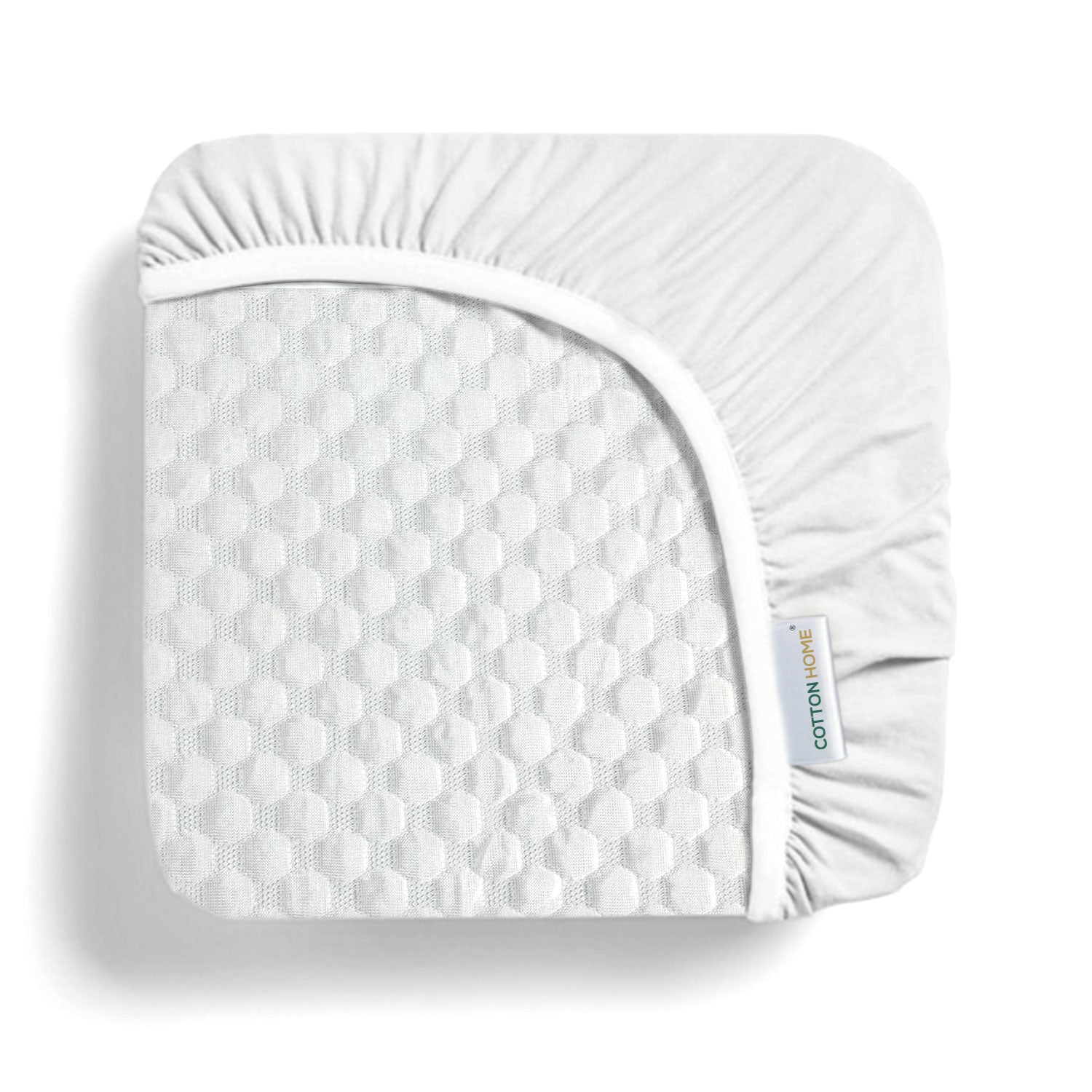 Premium Coolent Mattress Protector 180x200+35CM Breathable & Waterproof - Cotton Home