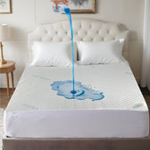 Premium Coolent Mattress Protector 180x200+35CM Breathable & Waterproof - Cotton Home