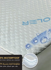 Premium Coolent Mattress Protector 180x200+35CM Breathable & Waterproof - Cotton Home