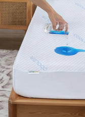 Premium Coolent Mattress Protector 160x200+35CM Breathable & Waterproof
