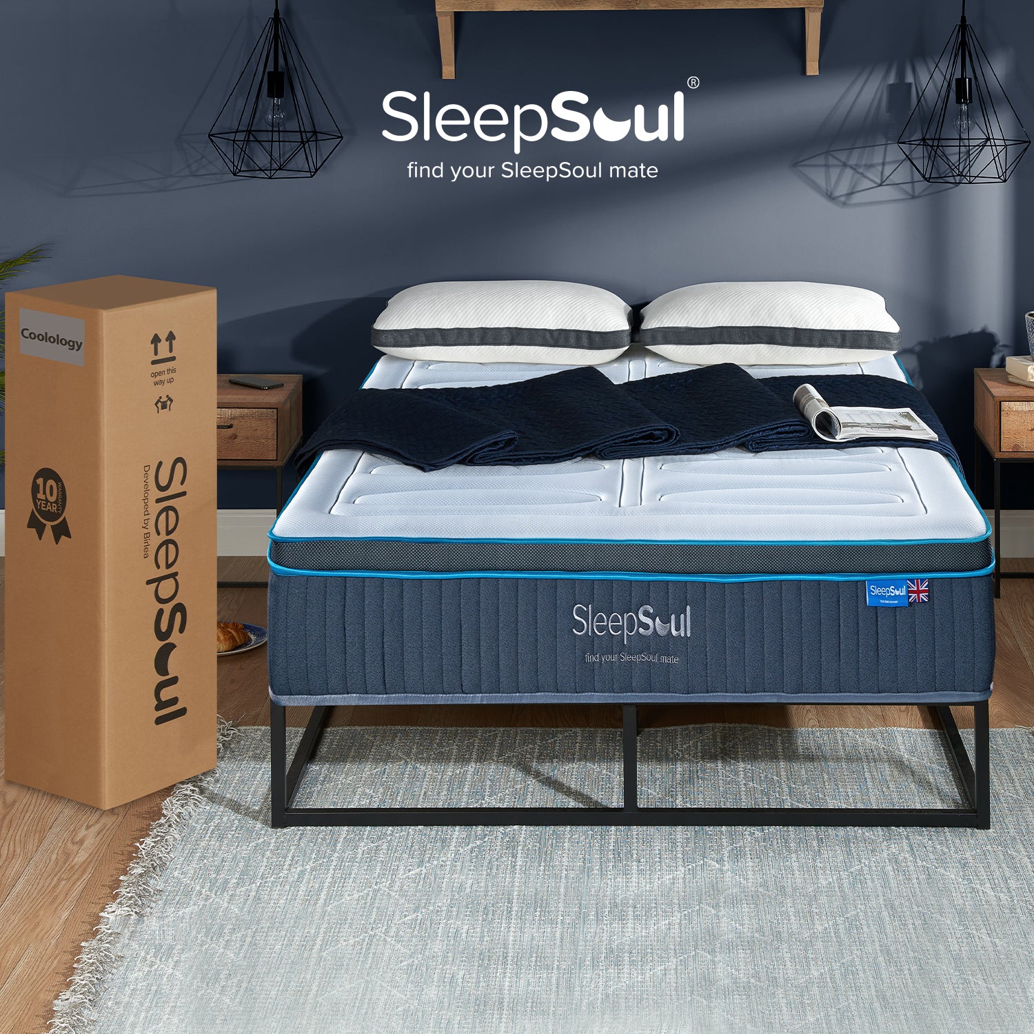 SleepSoul Coolology 1200 Pocket Cool Gel Mattress 200X200