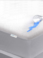 Coral Fleece Waterproof Mattress Protector 160x200+35cm with Deep Pocket