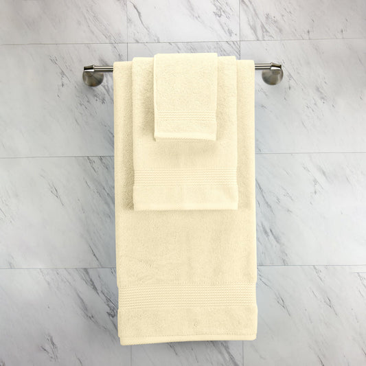Cotton Home Ultimate Towel Collection - 6 Piece Bundle Cream - Cotton Home