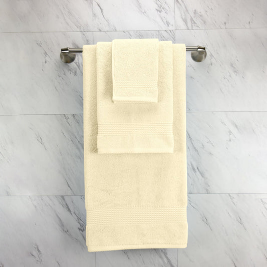 Cotton Home Ultimate Towel Collection - 8 Piece Bundle Cream - Cotton Home