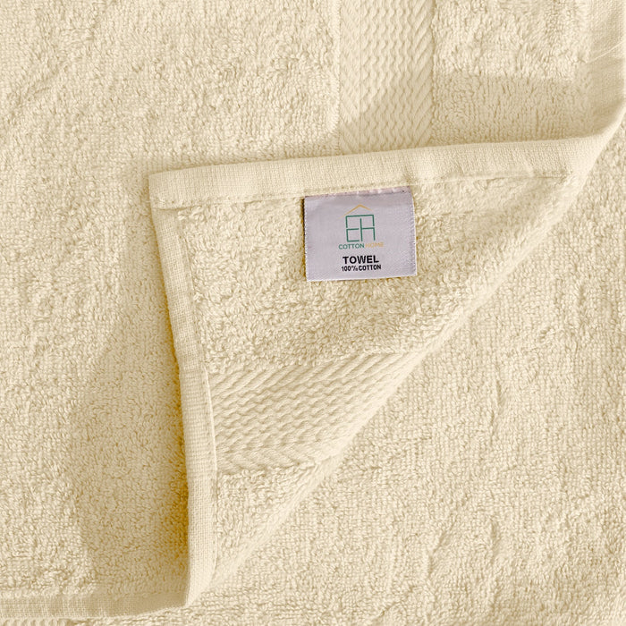 Cotton Home Ultimate Towel Collection - 8 Piece Bundle Cream