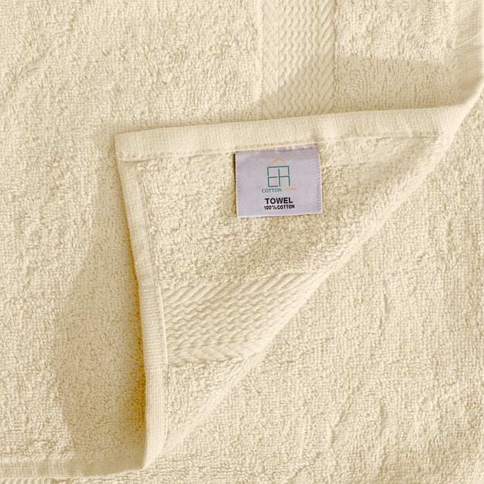 Cotton Home Ultimate Towel Collection - 4 Piece Bundle Cream