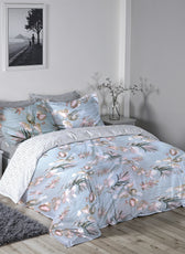 Garden Soft King Size Duvet Cover Set – 6 Pieces 220x240cm – Elegant Floral Bedding with Fitted Sheet & Pillowcases