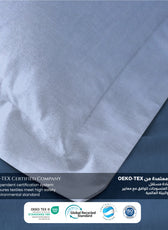 6 Piece Duvet Cover Set  220x240cm –  with Fitted Sheet & Pillowcases Ocean Blue