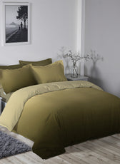 6 Piece Duvet Cover Set  220x240cm –  with Fitted Sheet & Pillowcases Earth