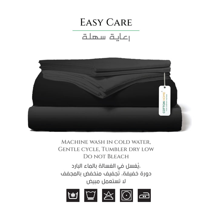 6PC Duvet Cover Set 220x240cm Gray Gradient