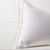 Royal Angler High Quality Loom Design Ultra Soft Premium Egyptian Cotton Dobby Jacquard  Gusset Pillow 50x75cm +5cm White