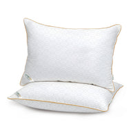 Royal Angler High Quality Geometric Design Ultra Soft Premium Egyptian Cotton Dobby Jacquard  Pillow 50x75cm White